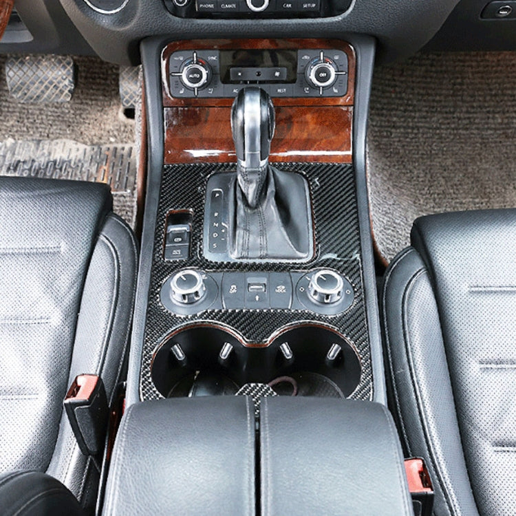 Car Carbon Fiber Gearshift Panel Frame Decorative Sticker for Volkswagen Touareg 2011-2018 - Car Interior Mouldings by PMC TechLife | Online Shopping South Africa | PMC TechLife | Buy Now Pay Later Mobicred