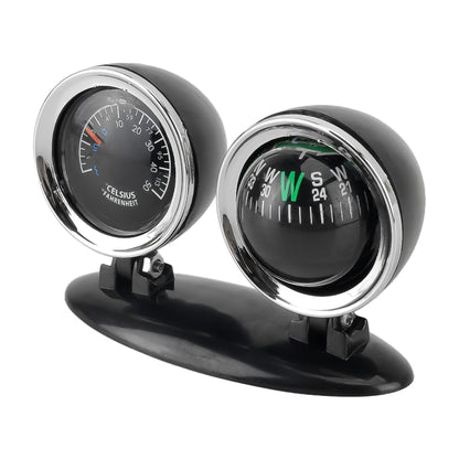 2 in 1 Guide Ball Car Guidance Compass Thermometer Cars Auto Dashboard - Clocks & Car Meters by PMC Jewellery | Online Shopping South Africa | PMC Jewellery | Buy Now Pay Later Mobicred