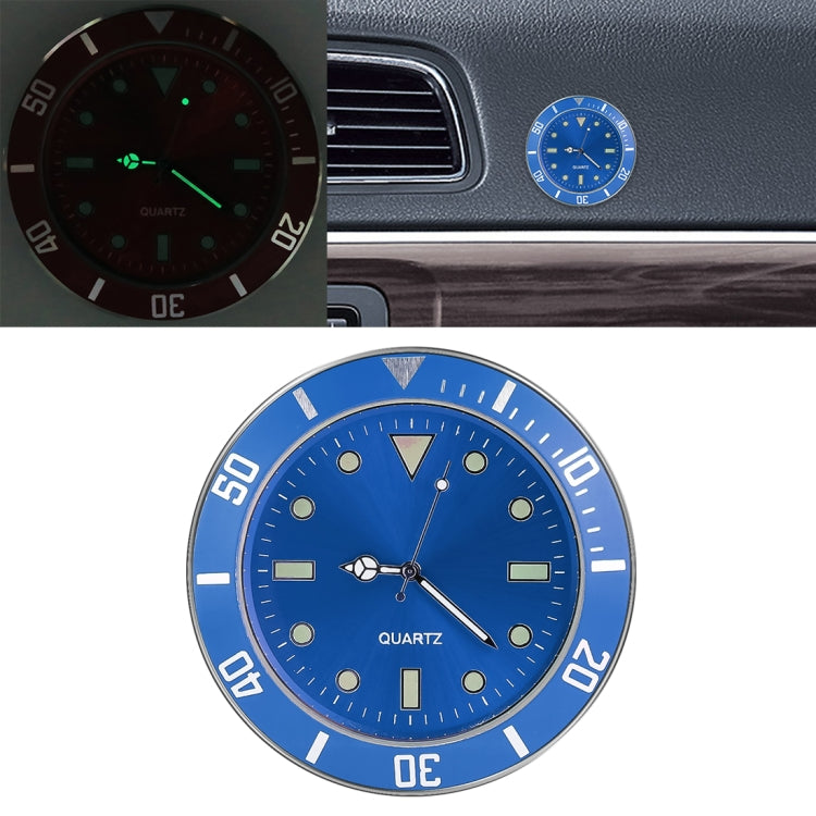 Car Paste Clock Car Luminous Watch(Blue) - Clocks & Car Meters by PMC Jewellery | Online Shopping South Africa | PMC Jewellery | Buy Now Pay Later Mobicred