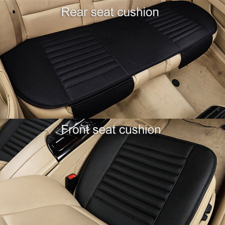 3 in 1 Car Four Seasons Universal Bamboo Charcoal Full Coverage Seat Cushion Seat Cover (Black) - Seat Accessories by PMC Jewellery | Online Shopping South Africa | PMC Jewellery | Buy Now Pay Later Mobicred