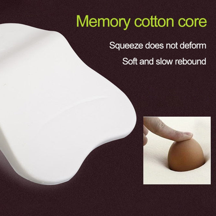 Four Seasons Breathable Memory Foam Car Lumbar Pillow Polyester Pillow (Coffee) - Seat Accessories by PMC TechLife | Online Shopping South Africa | PMC TechLife | Buy Now Pay Later Mobicred