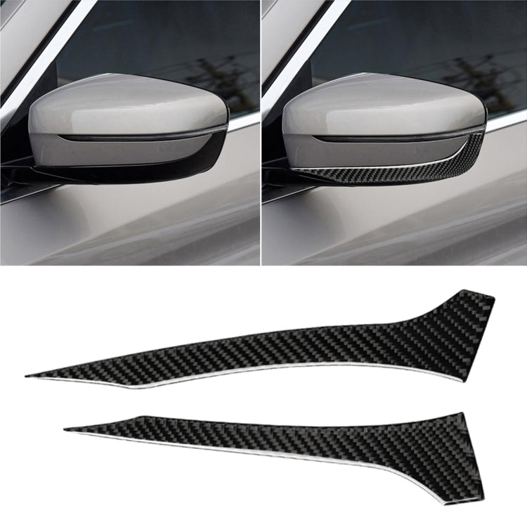 2 PCS Car Carbon Fiber Rearview Mirror Bumper Strip Decorative Sticker for BMW G30 (2018-2019) / G11 (2016-2019), Left Drive without Lens - Anti Collision Sticker by PMC Jewellery | Online Shopping South Africa | PMC Jewellery | Buy Now Pay Later Mobicred