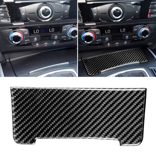 Car Carbon Fiber Storage Cigarette Lighter Panel Decorative Sticker for Audi 2010-2018 Q5 / 2009-2016 A4L / 2009-2016 A5 - Car Interior Mouldings by PMC Jewellery | Online Shopping South Africa | PMC Jewellery | Buy Now Pay Later Mobicred