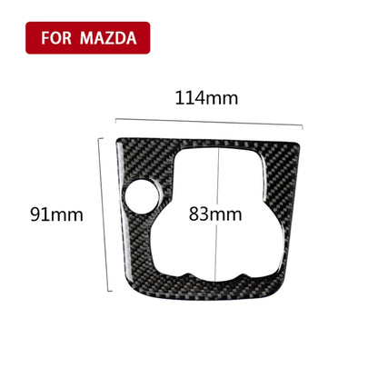 Car Carbon Fiber Right Drive Multimedia Frame A Decorative Sticker for Mazda Axela 2013-2016 - Car Interior Mouldings by PMC Jewellery | Online Shopping South Africa | PMC Jewellery | Buy Now Pay Later Mobicred