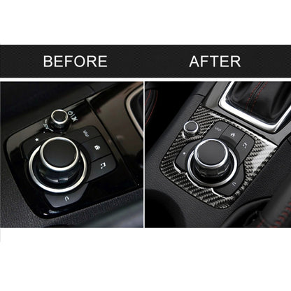 Car Carbon Fiber Right Drive Multimedia Frame A Decorative Sticker for Mazda Axela 2013-2016 - Car Interior Mouldings by PMC Jewellery | Online Shopping South Africa | PMC Jewellery | Buy Now Pay Later Mobicred