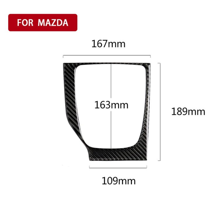 Car Carbon Fiber Left Drive Manual Gear Frame C Decorative Sticker for Mazda Axela 2017-2018 - Car Interior Mouldings by PMC Jewellery | Online Shopping South Africa | PMC Jewellery | Buy Now Pay Later Mobicred