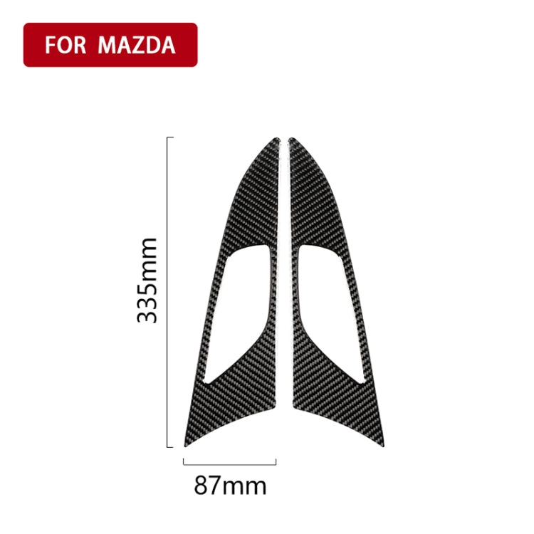 2 PCS Car Carbon Fiber Door Inner Handle Outer Frame Decorative Sticker for Mazda Axela 2014 / 2017-2018 - Car Interior Mouldings by PMC Jewellery | Online Shopping South Africa | PMC Jewellery | Buy Now Pay Later Mobicred