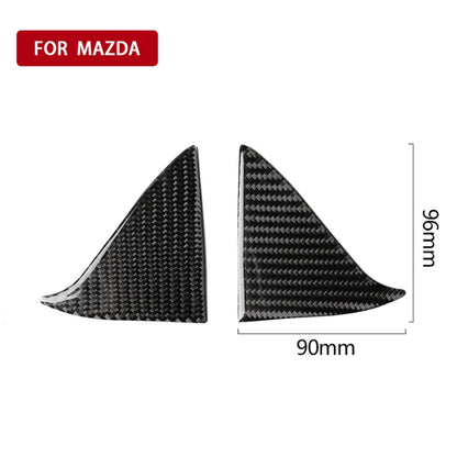 Car Carbon Fiber Front Inner Door A Triangle Decorative Sticker for Mazda Axela 2017-2018 - Car Interior Mouldings by PMC Jewellery | Online Shopping South Africa | PMC Jewellery | Buy Now Pay Later Mobicred