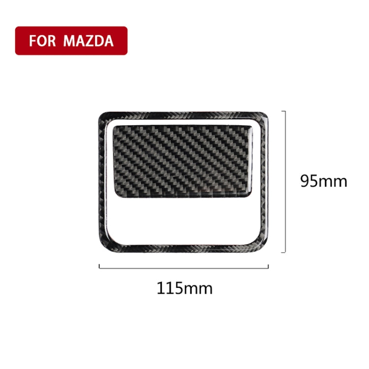 Car Carbon Fiber Front Passenger Seat Storage Box Decorative Sticker for Mazda Axela 2017-2018 - Car Interior Mouldings by PMC Jewellery | Online Shopping South Africa | PMC Jewellery | Buy Now Pay Later Mobicred