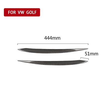 Car Carbon Fiber Light Eyebrow for Volkswagen Golf 7 - Lamp Decoration by PMC Jewellery | Online Shopping South Africa | PMC Jewellery | Buy Now Pay Later Mobicred