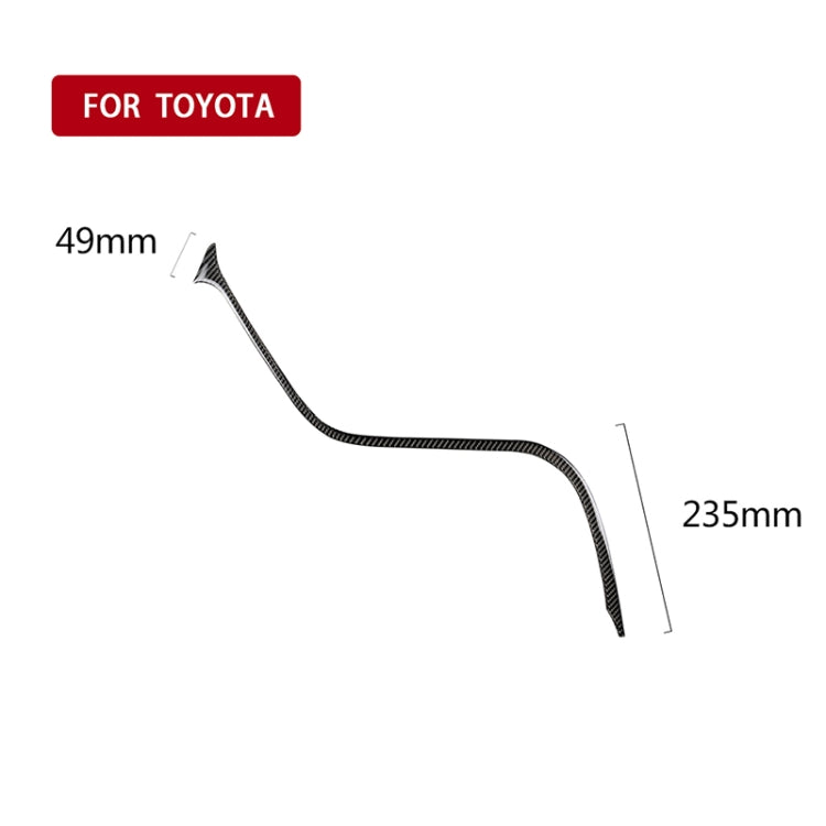 Car Carbon Fiber Central Control S Strip Decorative Sticker for Toyota Eighth Generation Camry 2018-2019, Left Drive - Car Interior Mouldings by PMC Jewellery | Online Shopping South Africa | PMC Jewellery | Buy Now Pay Later Mobicred