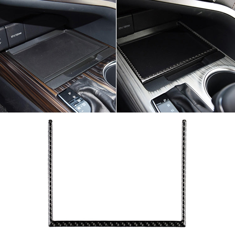 Car Carbon Fiber Storage Box U Shape Frame Decorative Sticker for Toyota Eighth Generation Camry 2018-2019 - Car Interior Mouldings by PMC Jewellery | Online Shopping South Africa | PMC Jewellery | Buy Now Pay Later Mobicred