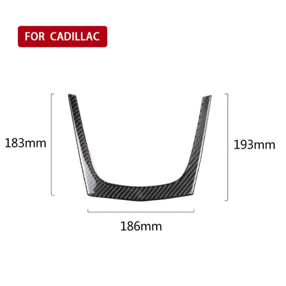 Car Carbon Fiber Central Control U Shape Frame Decorative Sticker for Cadillac XT5 2016-2017 - Car Interior Mouldings by PMC Jewellery | Online Shopping South Africa | PMC Jewellery | Buy Now Pay Later Mobicred