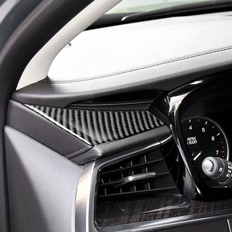 Car Carbon Fiber Main Driving Triangle Decorative Sticker for Cadillac XT5 2016-2017, Left Drive - Car Interior Mouldings by PMC Jewellery | Online Shopping South Africa | PMC Jewellery | Buy Now Pay Later Mobicred