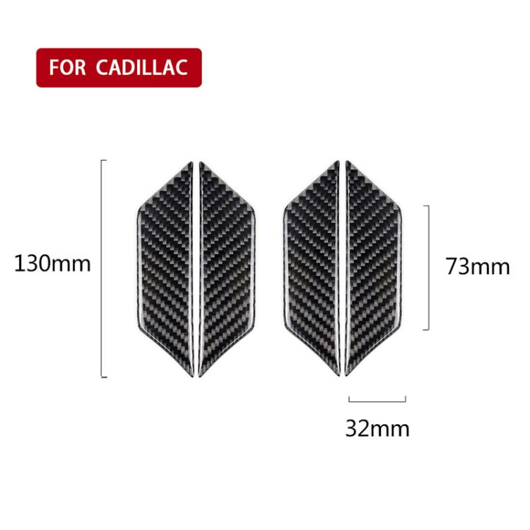 Car Carbon Fiber Door Inner Wrist Decorative Sticker for Cadillac XT5 2016-2017 - Car Interior Mouldings by PMC Jewellery | Online Shopping South Africa | PMC Jewellery | Buy Now Pay Later Mobicred