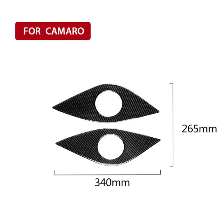 2 PCS Car Carbon Fiber Rear Horn Decorative Sticker for Chevrolet Camaro 2017-2019 - Car Interior Mouldings by PMC Jewellery | Online Shopping South Africa | PMC Jewellery | Buy Now Pay Later Mobicred