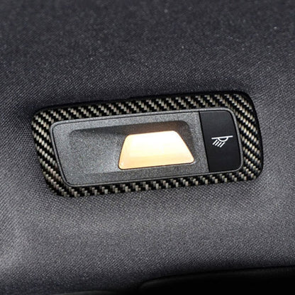 2 PCS Carbon Fiber Car Rear Dome Light Panel Decorative Sticker for Porsche Macan - Car Interior Mouldings by PMC Jewellery | Online Shopping South Africa | PMC Jewellery | Buy Now Pay Later Mobicred