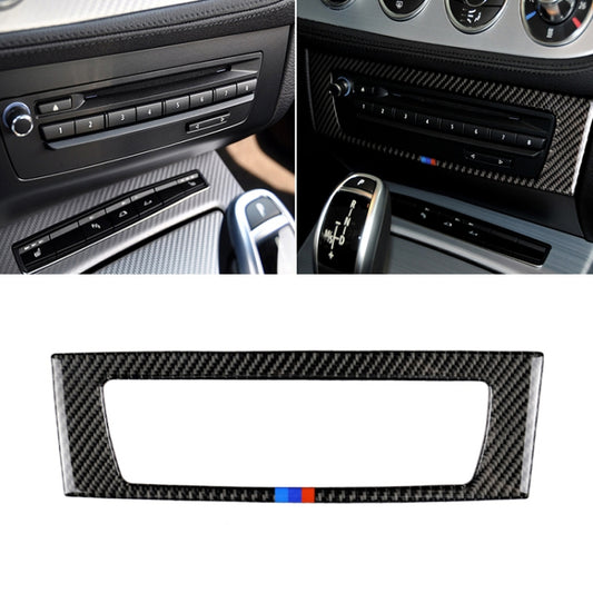 Car Carbon Fiber Central Control CD Panel Three Color Decorative Sticker for BMW Z4 2009-2015 - Car Interior Mouldings by PMC Jewellery | Online Shopping South Africa | PMC Jewellery | Buy Now Pay Later Mobicred