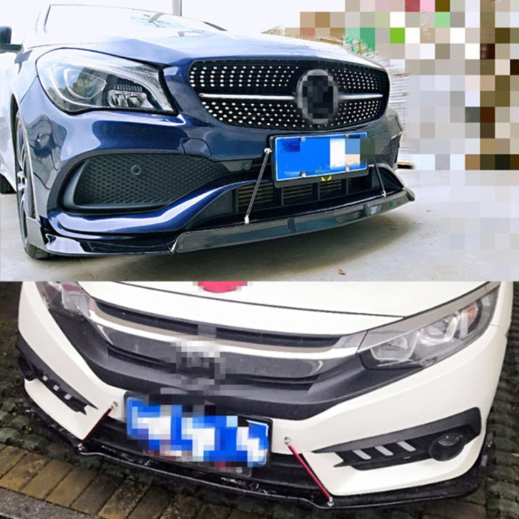 2 PCS Car Modification Adhesive Surrounded Rod Lever Front and Rear Bars Fixed Front Lip Back Shovel, Length: 15cm(Black) - Trunk & Bumper Accessories by PMC TechLife | Online Shopping South Africa | PMC TechLife | Buy Now Pay Later Mobicred