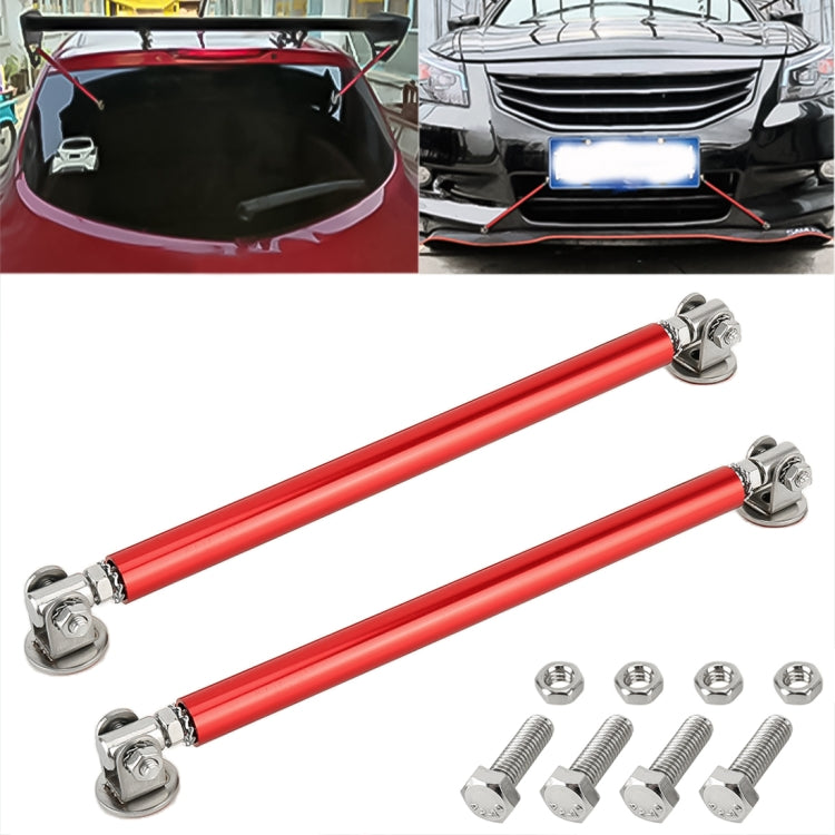 2 PCS Car Modification Adhesive Surrounded Rod Lever Front and Rear Bars Fixed Front Lip Back Shovel, Length: 15cm(Red) - Trunk & Bumper Accessories by PMC Jewellery | Online Shopping South Africa | PMC Jewellery | Buy Now Pay Later Mobicred