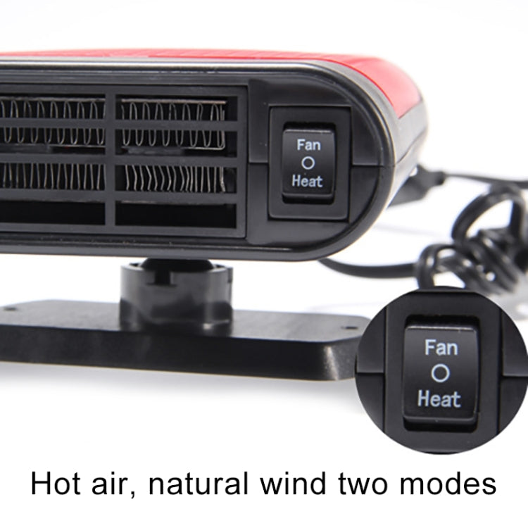 Car Heater Hot Cool Fan Windscreen Window Demister Defroster DC 24V, Ordinary Version(Red) - Heating & Fans by PMC TechLife | Online Shopping South Africa | PMC TechLife | Buy Now Pay Later Mobicred