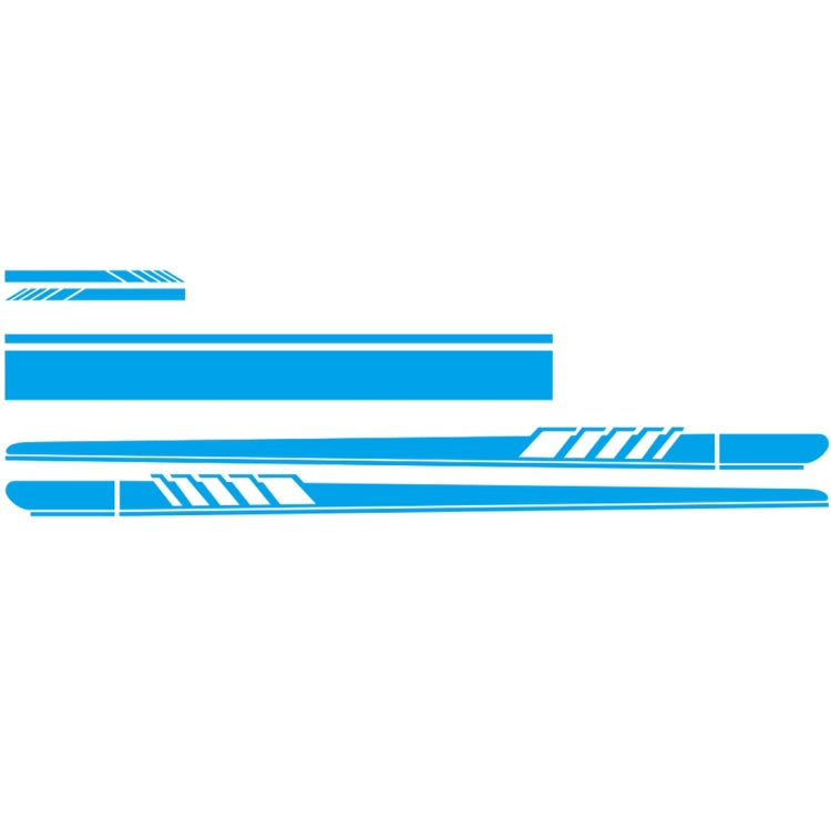 5 in 1 Car Styling Stripe Hood PVC Sticker Auto Decorative Sticker (Blue) - Decorative Sticker by PMC TechLife | Online Shopping South Africa | PMC TechLife | Buy Now Pay Later Mobicred