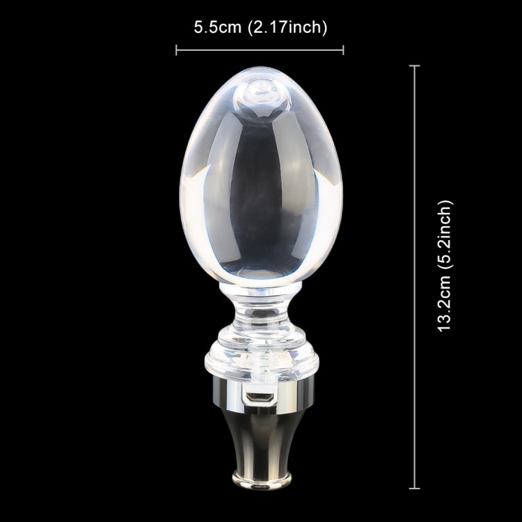 Universal Car Egg Shaped Crystal Gear Head Gear Shift Knob with Light - Shift Knob by PMC Jewellery | Online Shopping South Africa | PMC Jewellery | Buy Now Pay Later Mobicred