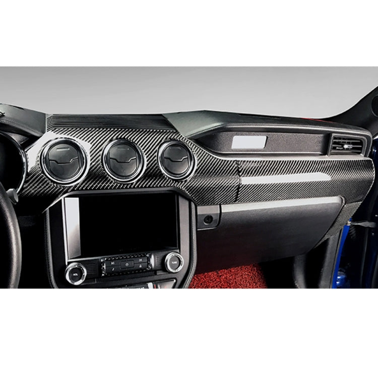 2 in 1 Car Carbon Fiber Dashboard Cover Panel Decorative Sticker for Ford Mustang - Car Interior Mouldings by PMC Jewellery | Online Shopping South Africa | PMC Jewellery | Buy Now Pay Later Mobicred