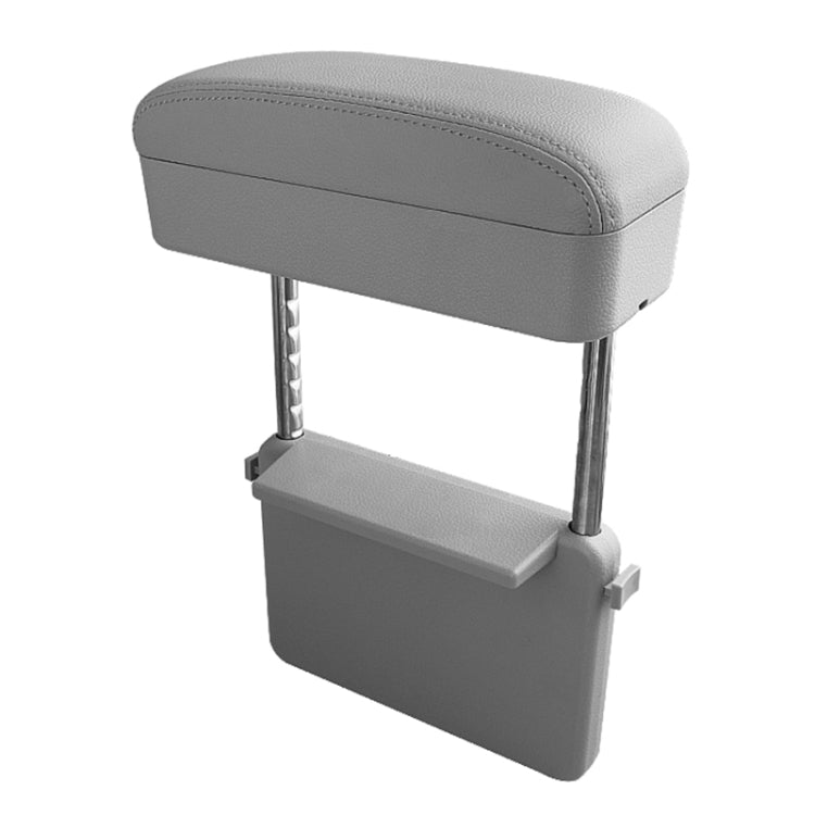 Universal Car PU Leather Wrapped Armrest Box Cushion Car Armrest Box Mat with Storage Box (Grey) - Stowing Tidying by PMC TechLife | Online Shopping South Africa | PMC TechLife | Buy Now Pay Later Mobicred
