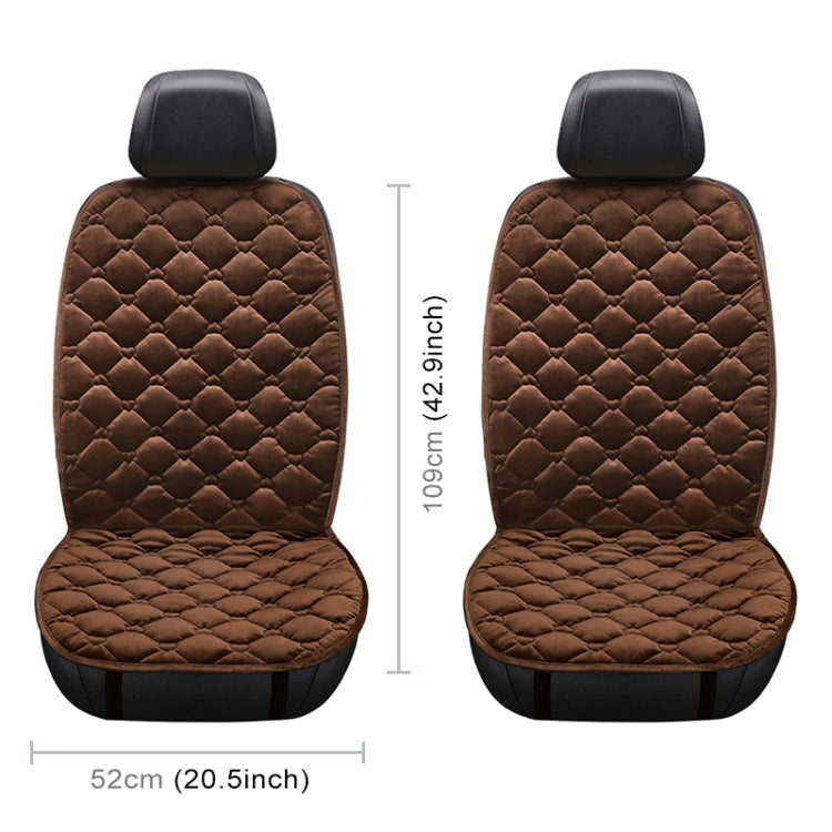 Car 12V Front Seat Heater Cushion Warmer Cover Winter Heated Warm, Double Seat (Coffee) - Seat Accessories by PMC Jewellery | Online Shopping South Africa | PMC Jewellery | Buy Now Pay Later Mobicred