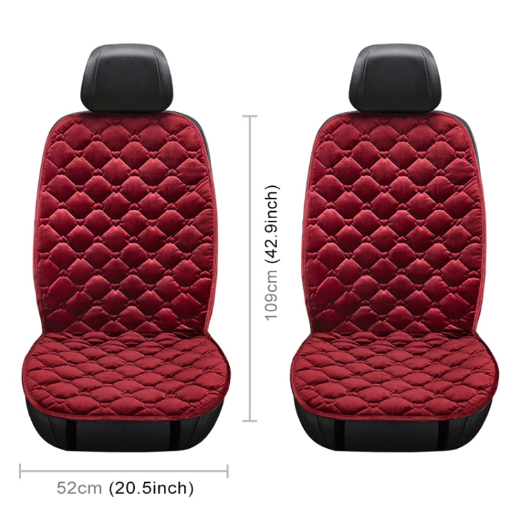 Car 12V Front Seat Heater Cushion Warmer Cover Winter Heated Warm, Double Seat (Red) - Seat Accessories by PMC Jewellery | Online Shopping South Africa | PMC Jewellery | Buy Now Pay Later Mobicred