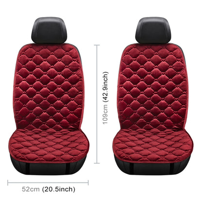 Car 12V Front Seat Heater Cushion Warmer Cover Winter Heated Warm, Double Seat (Red) - Seat Accessories by PMC Jewellery | Online Shopping South Africa | PMC Jewellery | Buy Now Pay Later Mobicred