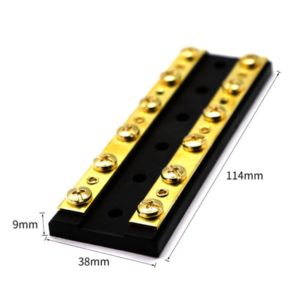 12 Way 6P Power Distribution Dual Bus Bar 12-bit Distribution Box for Car / RV / Boat - Booster Cable & Clip by PMC Jewellery | Online Shopping South Africa | PMC Jewellery