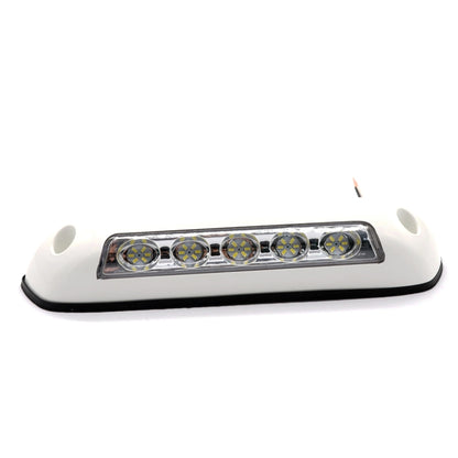 DC 12V 2.6W 6000K IP67 Marine RV Waterproof LED Stair Deck Dome Light Ceiling  Lamp, White Shell and Rubber Base - Marine Accessories & Parts by PMC Jewellery | Online Shopping South Africa | PMC Jewellery | Buy Now Pay Later Mobicred