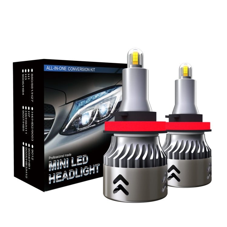 2 PCS 1904 H8 / H9 / H11 DC9-36V / 24W / 6000K / 2400LM IP68 Car LED Headlight Lamps (Cool White) - LED Headlamps by PMC Jewellery | Online Shopping South Africa | PMC Jewellery | Buy Now Pay Later Mobicred