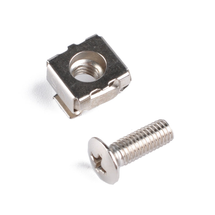 50 Sets M5 Square Hole Hardware Cage Nuts & Mounting Screws Washers for Server Rack and Cabinet (M5 x 16mm) - Nuts & Bolts by PMC Jewellery | Online Shopping South Africa | PMC Jewellery | Buy Now Pay Later Mobicred