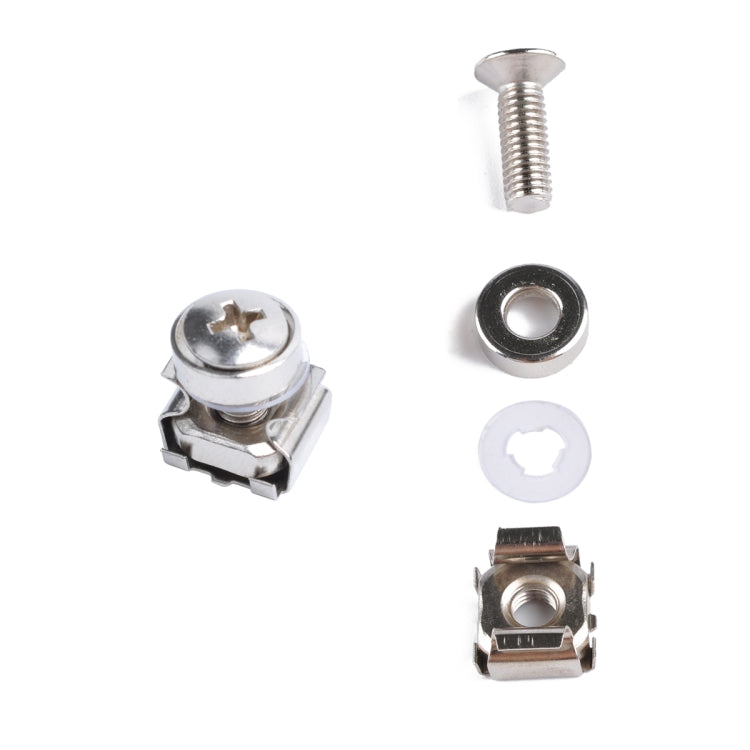 50 Sets M5 Square Hole Hardware Cage Nuts & Mounting Screws Washers for Server Rack and Cabinet (M5 x 16mm) - Nuts & Bolts by PMC Jewellery | Online Shopping South Africa | PMC Jewellery | Buy Now Pay Later Mobicred