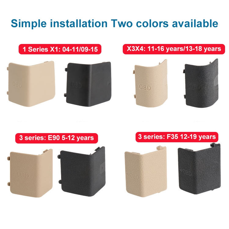 Car Diagnostic Plug Cover OBD Panel Decorative Cover 51437147538 for BMW E90 2005-2012(Black) - Car Interior Mouldings by PMC TechLife | Online Shopping South Africa | PMC TechLife | Buy Now Pay Later Mobicred