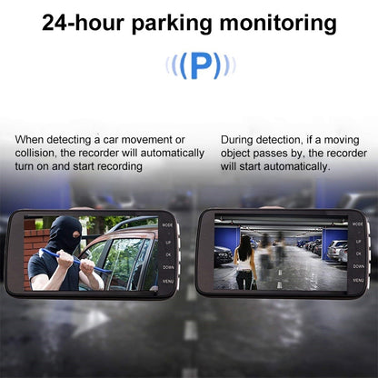 T638+ Car DVR USB Hidden Dual-lens Driving Recorder HD Reversing Video Monitor - Car DVRs by PMC Jewellery | Online Shopping South Africa | PMC Jewellery | Buy Now Pay Later Mobicred