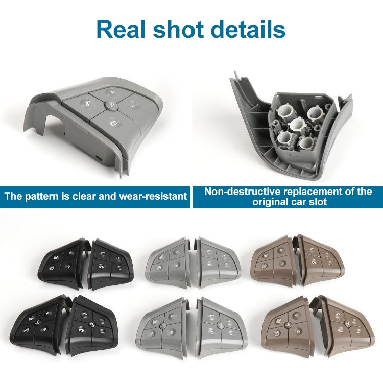 Car Right Side 5-button Steering Wheel Switch Buttons Panel 1648200110 for Mercedes-Benz W164, Left Driving (Coffee) - Car Switches by PMC TechLife | Online Shopping South Africa | PMC TechLife | Buy Now Pay Later Mobicred