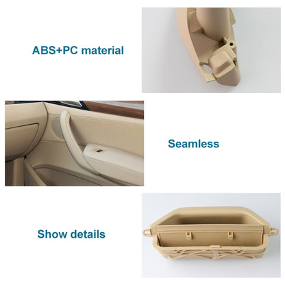 Car Rear Right Inside Doors Handle Pull Trim Cover 5141 7394 519-1 for BMW X3 X4, Left Driving (Beige) - Door Handles by PMC Jewellery | Online Shopping South Africa | PMC Jewellery