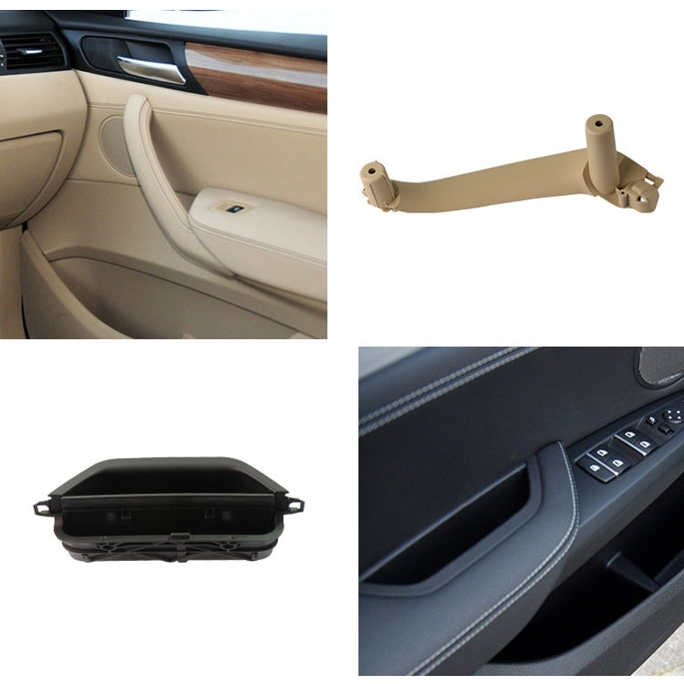 Car Rear Left Inside Doors Handle Pull Trim Cover 5141 7394 519-1 for BMW X3 X4, Left Driving (Beige) - Door Handles by PMC TechLife | Online Shopping South Africa | PMC TechLife | Buy Now Pay Later Mobicred