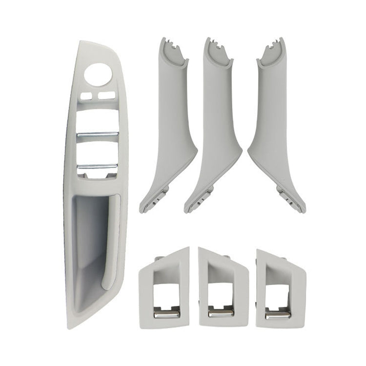 Car Imported Version Inside Doors Handle Pull Trim Cover 5141 7225 873 for BMW F10 F18, Left Driving (Grey) - Door Handles by PMC TechLife | Online Shopping South Africa | PMC TechLife | Buy Now Pay Later Mobicred