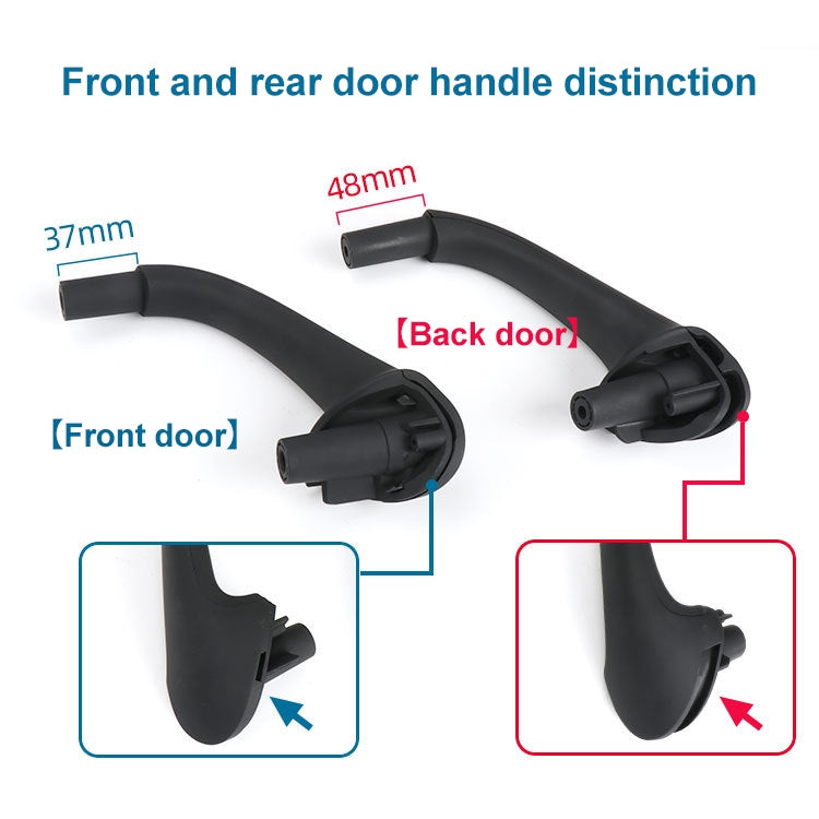 Car Front Left Inside Doors Handle Pull Trim Cover for Mercedes-Benz C-class W203 -2007, Left and Right Driving(Black) - Door Handles by PMC Jewellery | Online Shopping South Africa | PMC Jewellery | Buy Now Pay Later Mobicred