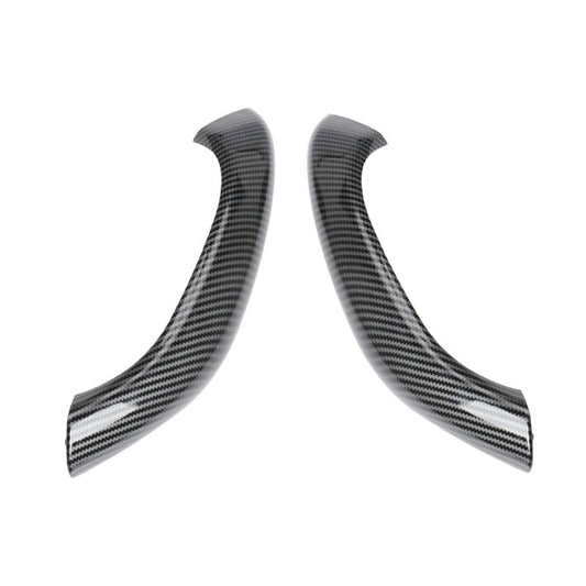 1 Pair Car Inside Doors Handle Pull Trim Cover 51417417513 for BMW X1 2016-, Left Driving (Carbon Fiber Black) - Door Handles by PMC Jewellery | Online Shopping South Africa | PMC Jewellery | Buy Now Pay Later Mobicred