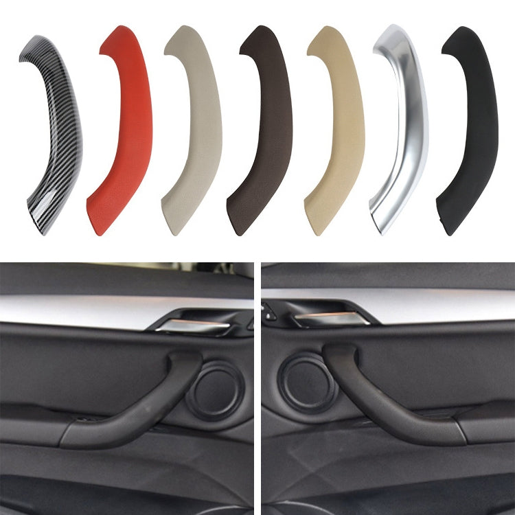 Car Left Side Inside Doors Handle Pull Trim Cover 51417417513 for BMW X1 2016-, Left Driving (Beige) - Door Handles by PMC Jewellery | Online Shopping South Africa | PMC Jewellery | Buy Now Pay Later Mobicred