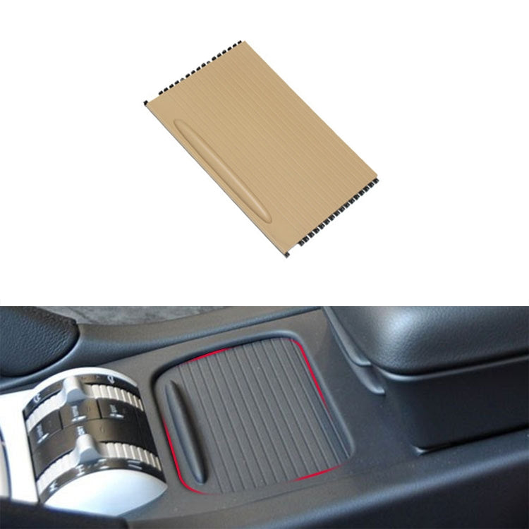 Car Center Console Water Cup Holder Cover Trim for Porsche Cayenne 2003-2010, Left Driving (Beige) - Stowing Tidying by PMC Jewellery | Online Shopping South Africa | PMC Jewellery