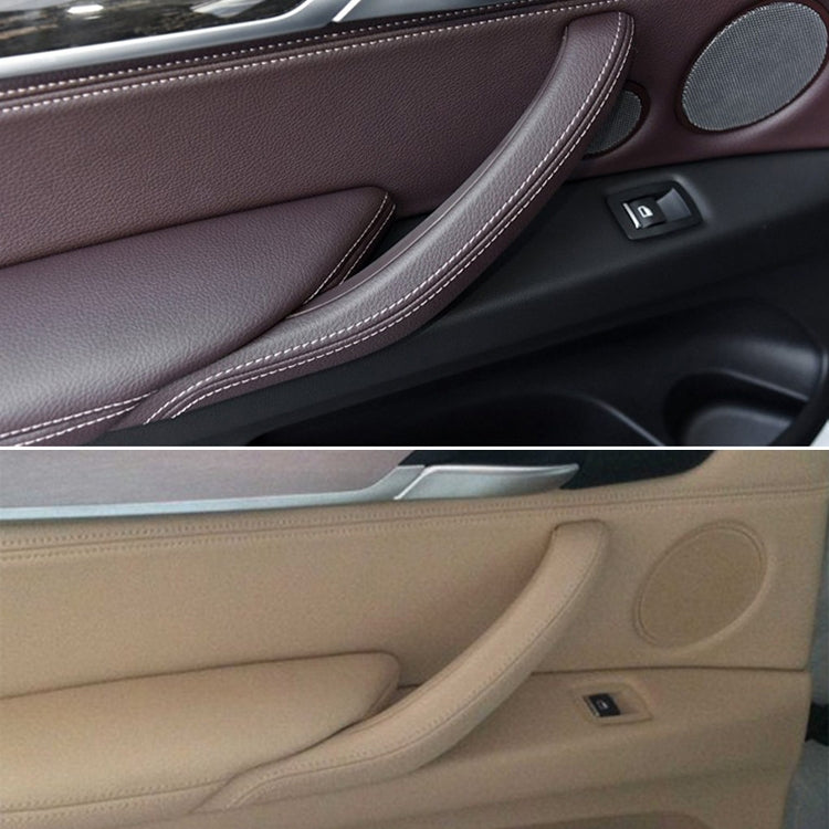 Car Left Side Inside Doors Handle Pull Trim Cover for BMW X5 / X6, Left Driving (Beige) - free shipping - PMC TechLife - Order now!