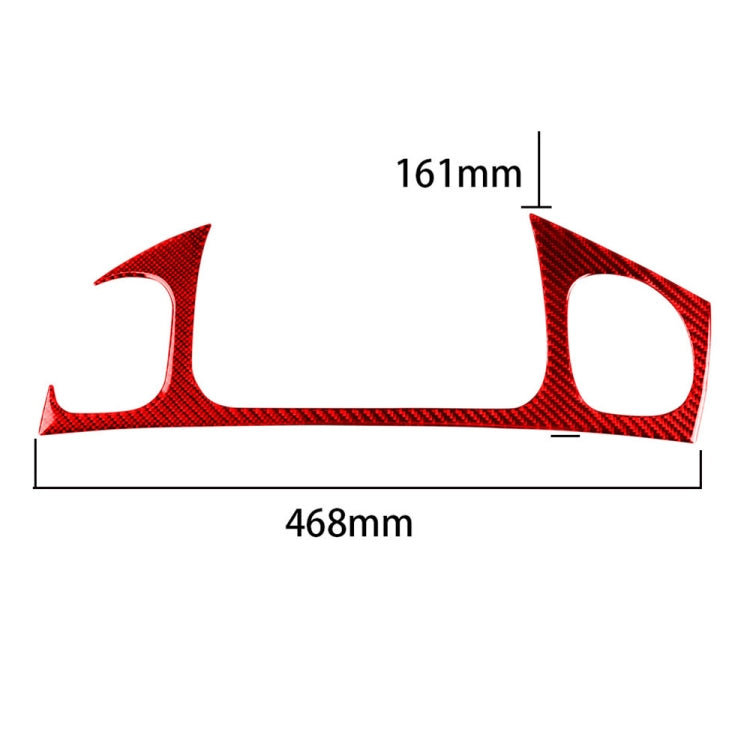 Carbon Fiber Car Front Passenger Seat Air Outlet Sticker for Chevrolet Corvette C5 1998-2004, Left Drive(Red) - Car Interior Mouldings by PMC Jewellery | Online Shopping South Africa | PMC Jewellery | Buy Now Pay Later Mobicred