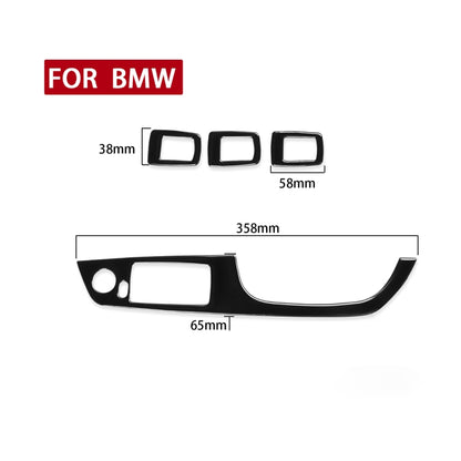 For BMW 3 Series E90/320i/325i 2005-2012 Car Right Drive Window Lifting Panel without Folding Key Decorative Sticker, Diameter: 35.8cm - Car Interior Mouldings by PMC Jewellery | Online Shopping South Africa | PMC Jewellery | Buy Now Pay Later Mobicred